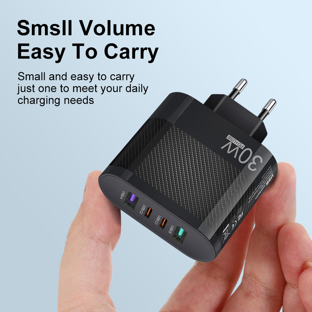 30W Dual-Port USB-C Travel Charger