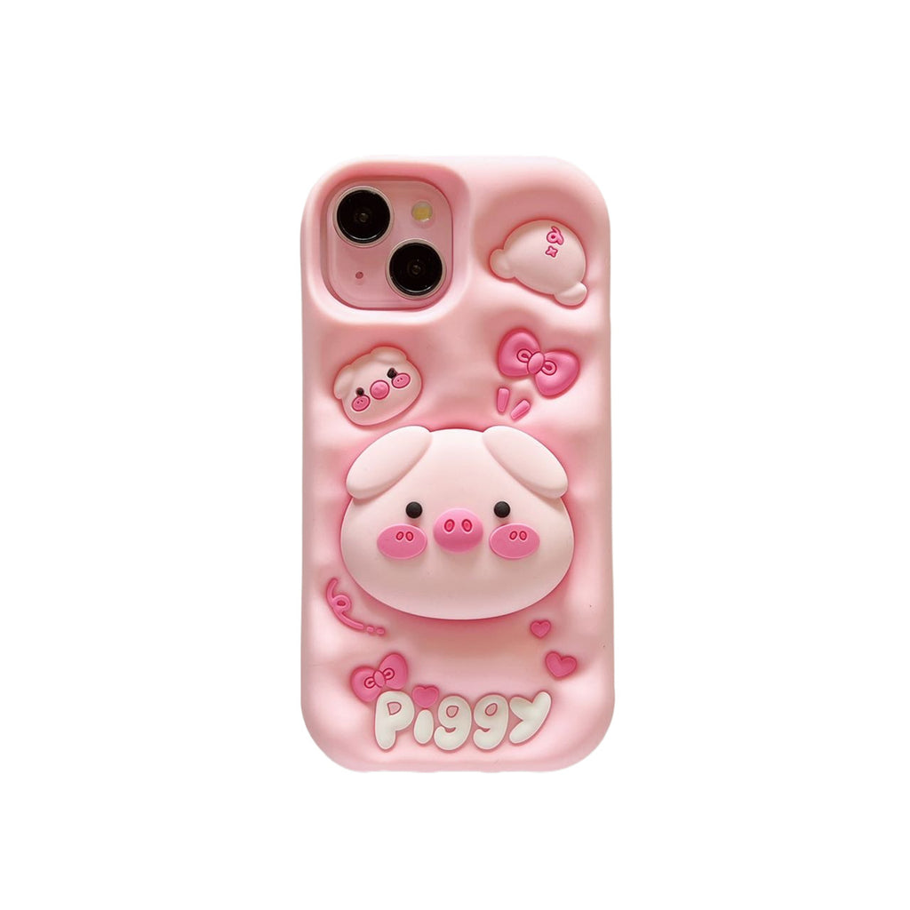 Pink Pig iPhone Case with Stand