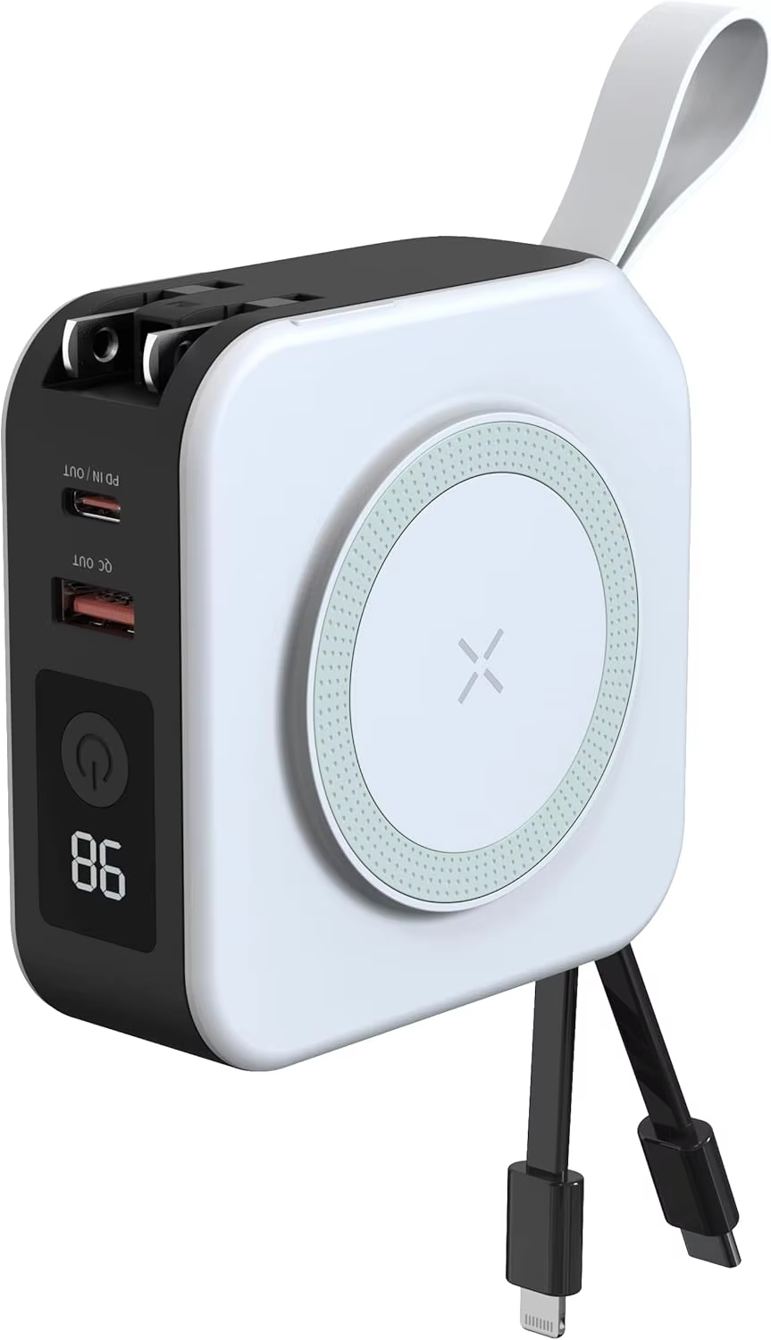 5-in-1 Magnetic Wireless Power Bank 10000mAh