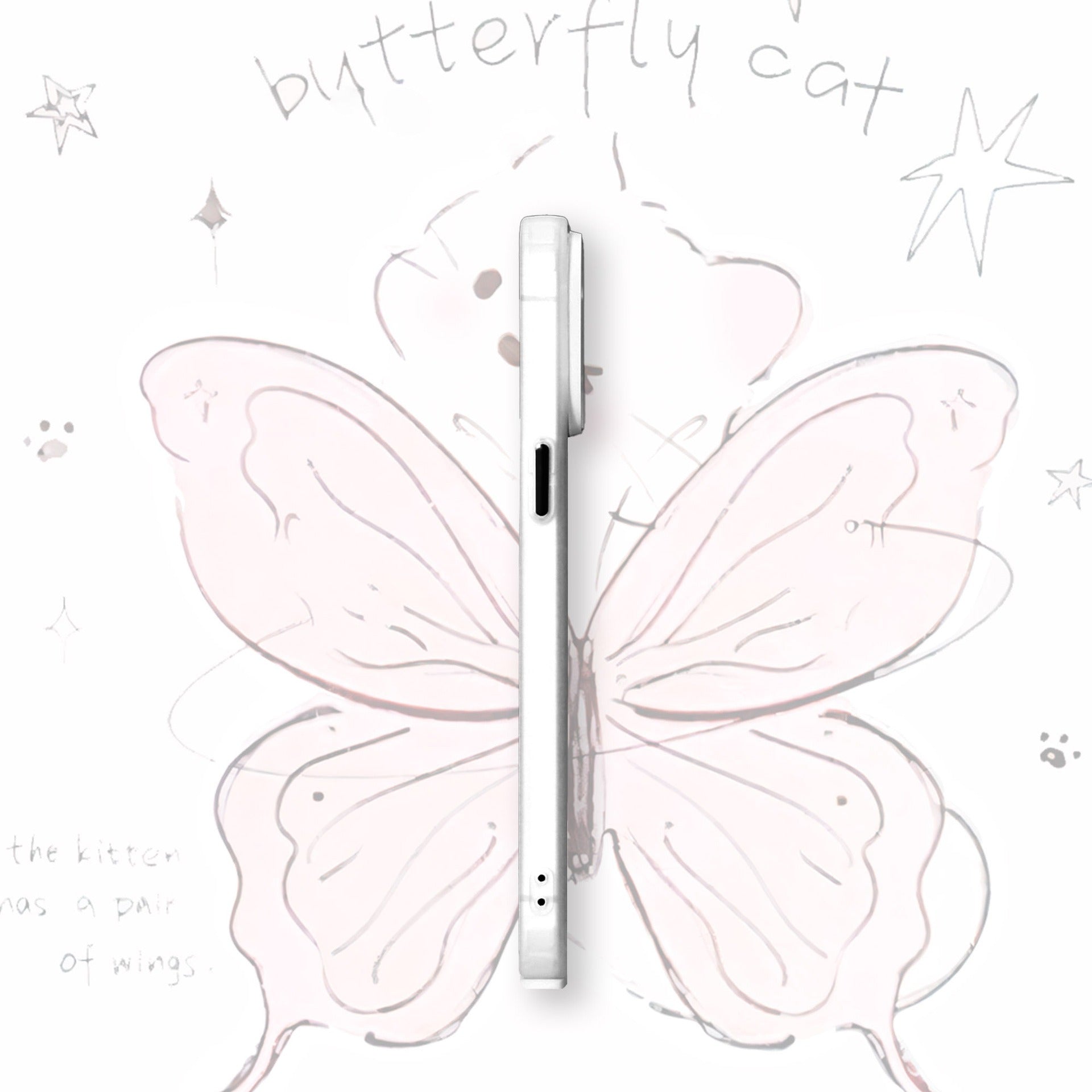 Cute Butterfly Bear iPhone Case