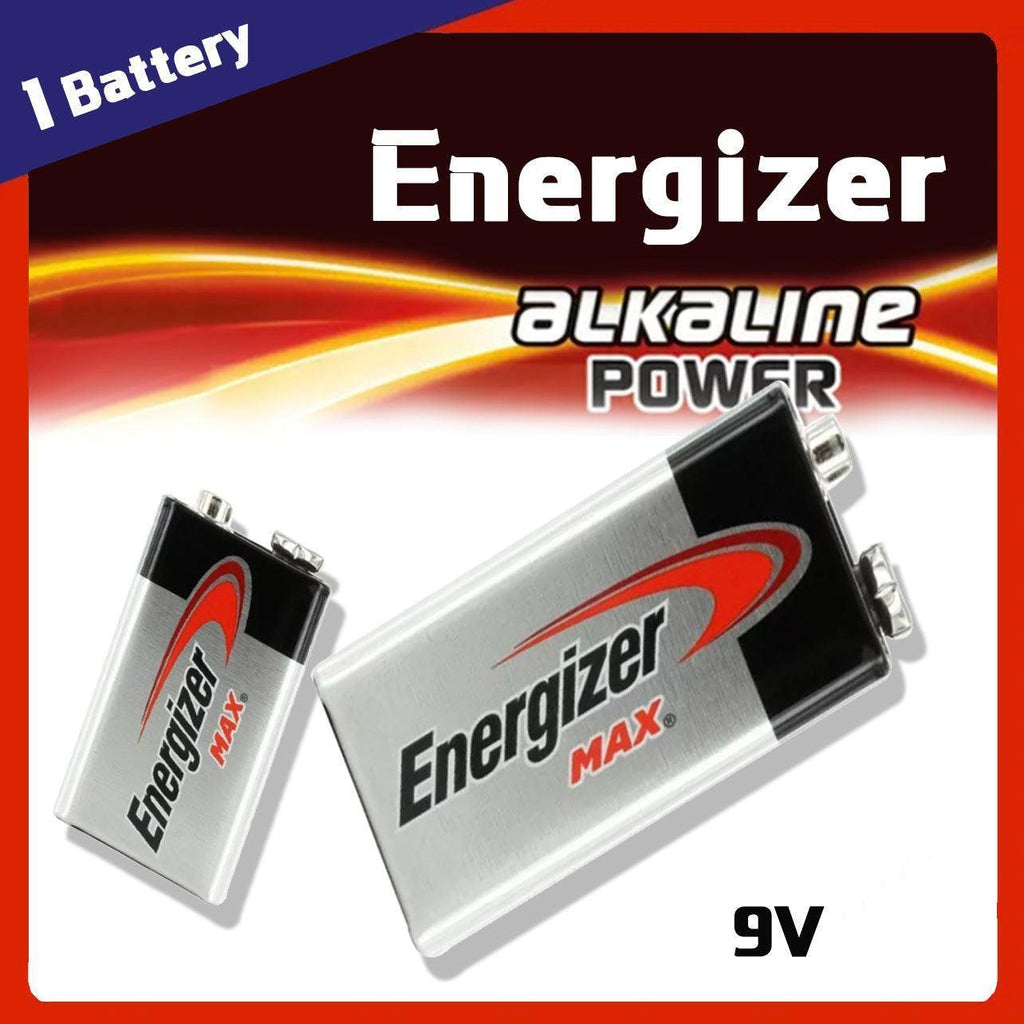 Energizer 9V Max Alkaline Battery Genuine Sealed In Card 6Lr61 Made In Malaysia