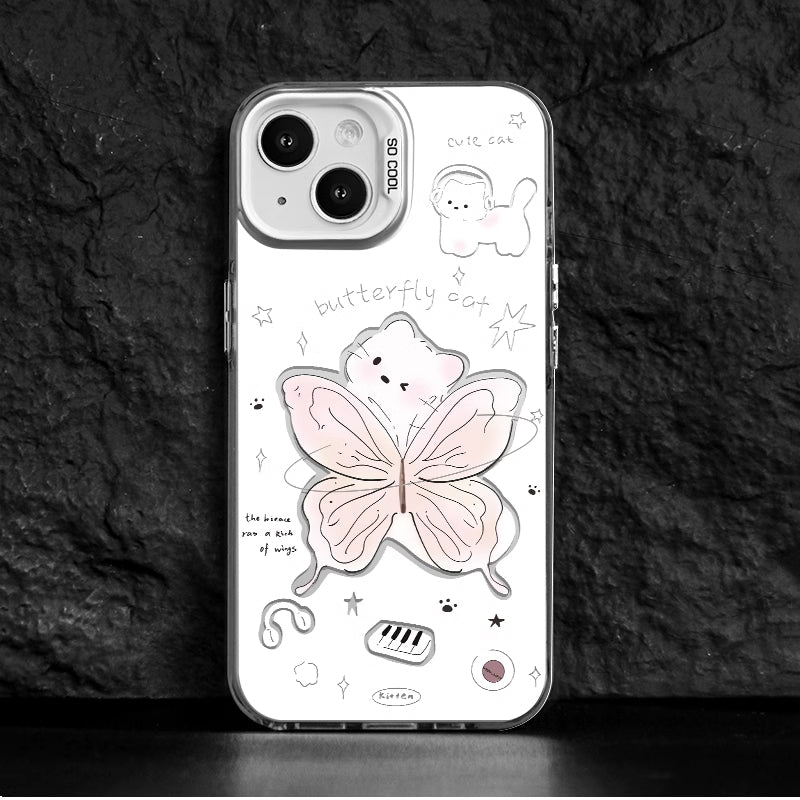 Cute Butterfly Bear iPhone Case