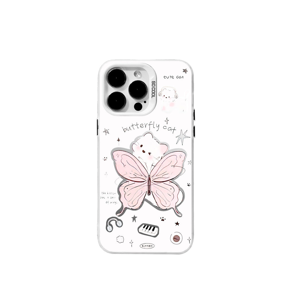 Cute Butterfly Bear iPhone Case