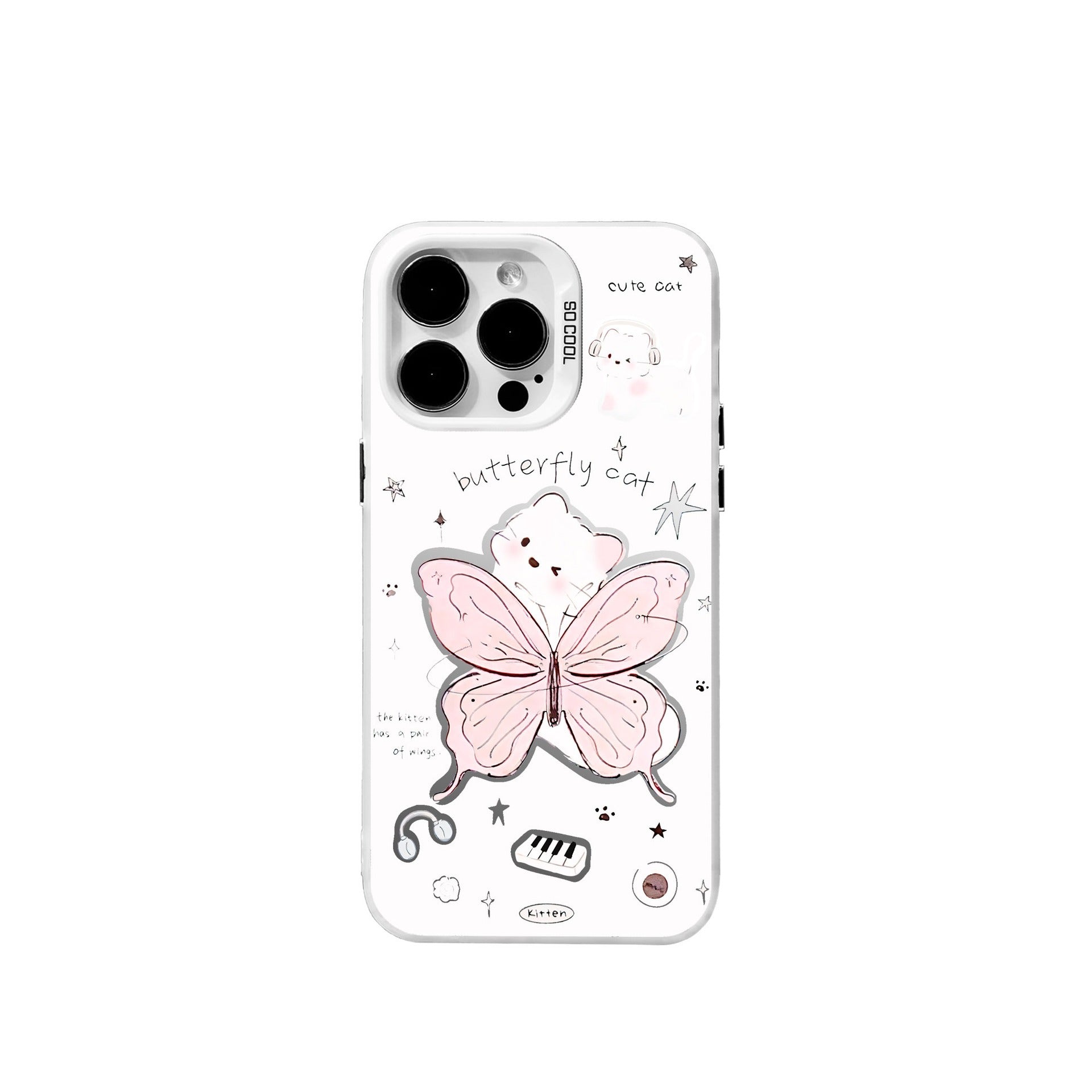 Cute Butterfly Bear iPhone Case