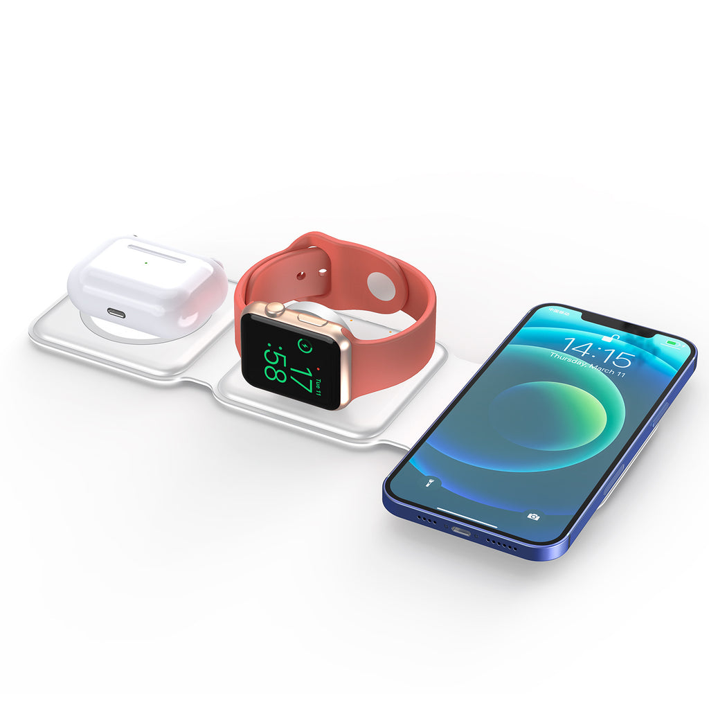3-in-1 Magnetic Wireless Charger (MagSafe Compatible)