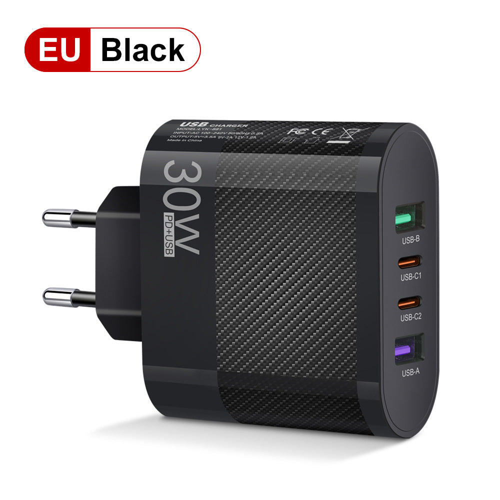 30W Dual-Port USB-C Travel Charger