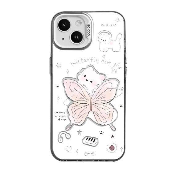 Cute Butterfly Bear iPhone Case