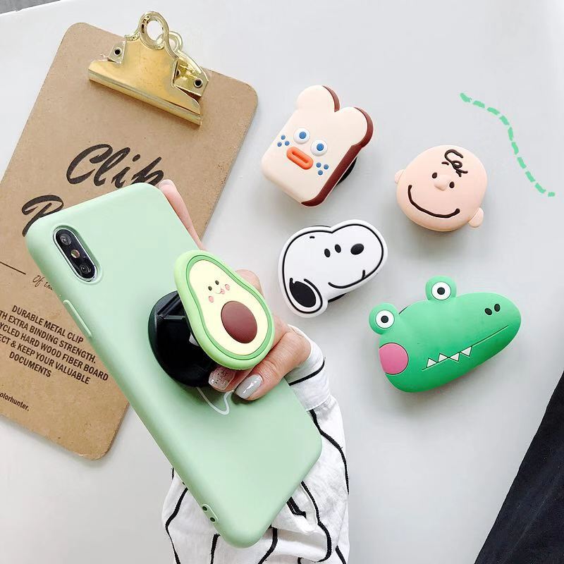 Cartoon Pop Socket Phone Grip