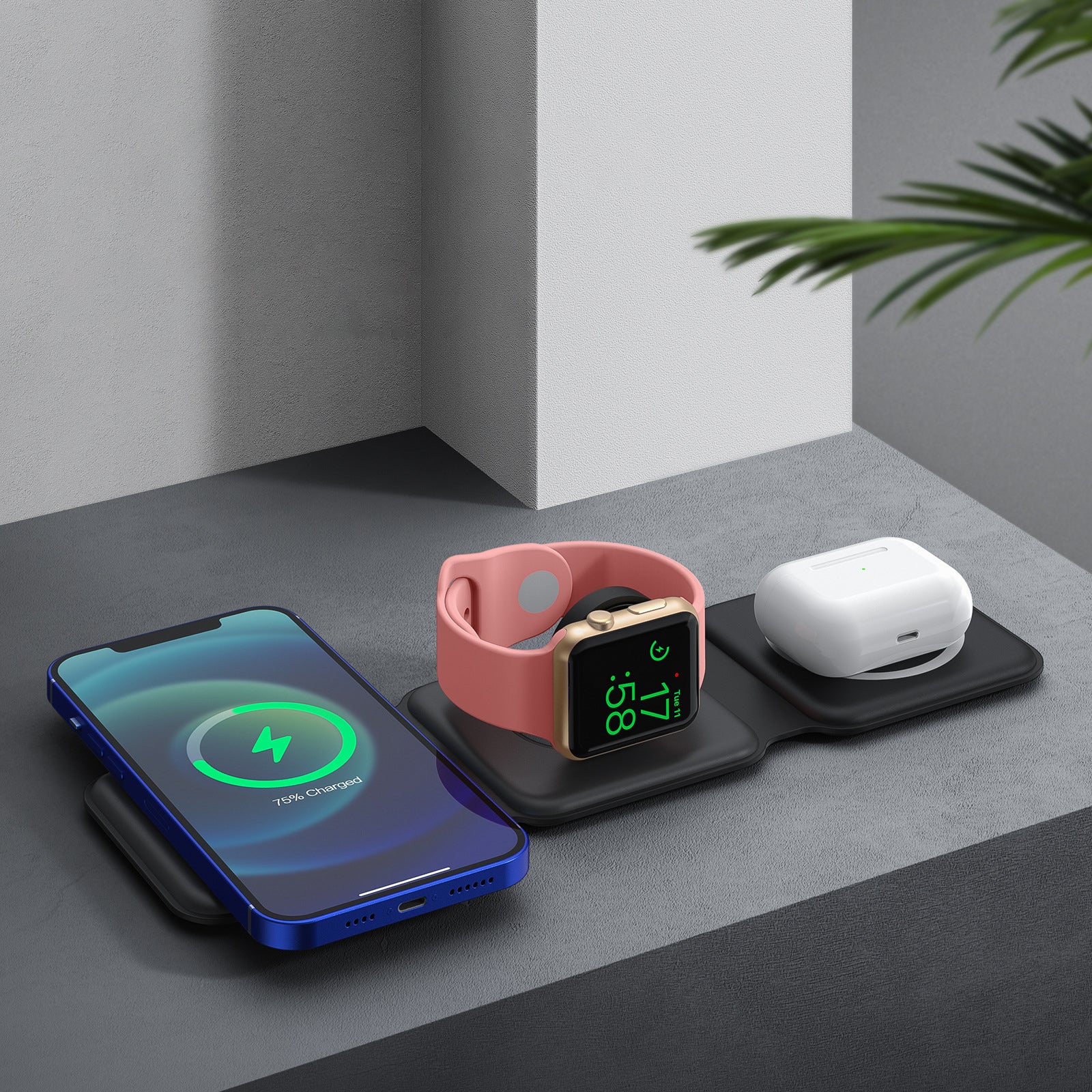 3-in-1 Magnetic Wireless Charger (MagSafe Compatible)