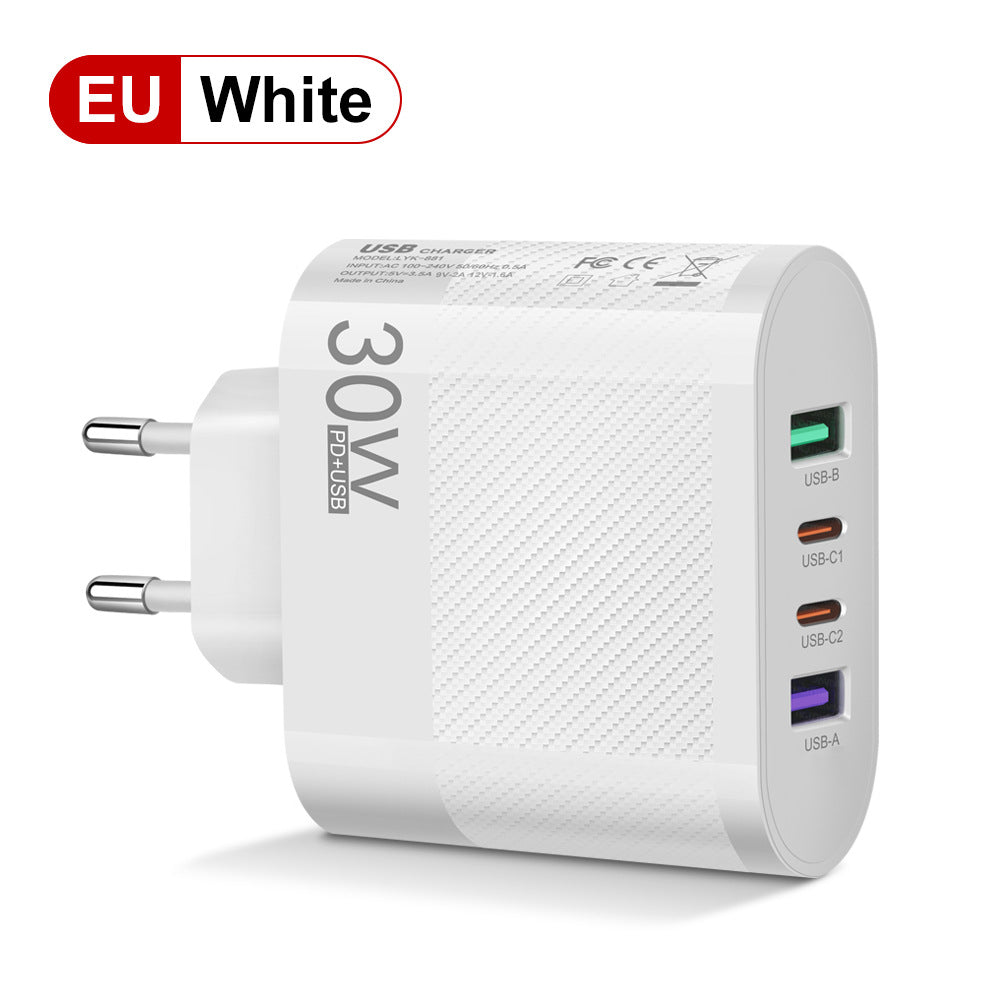 30W Dual-Port USB-C Travel Charger