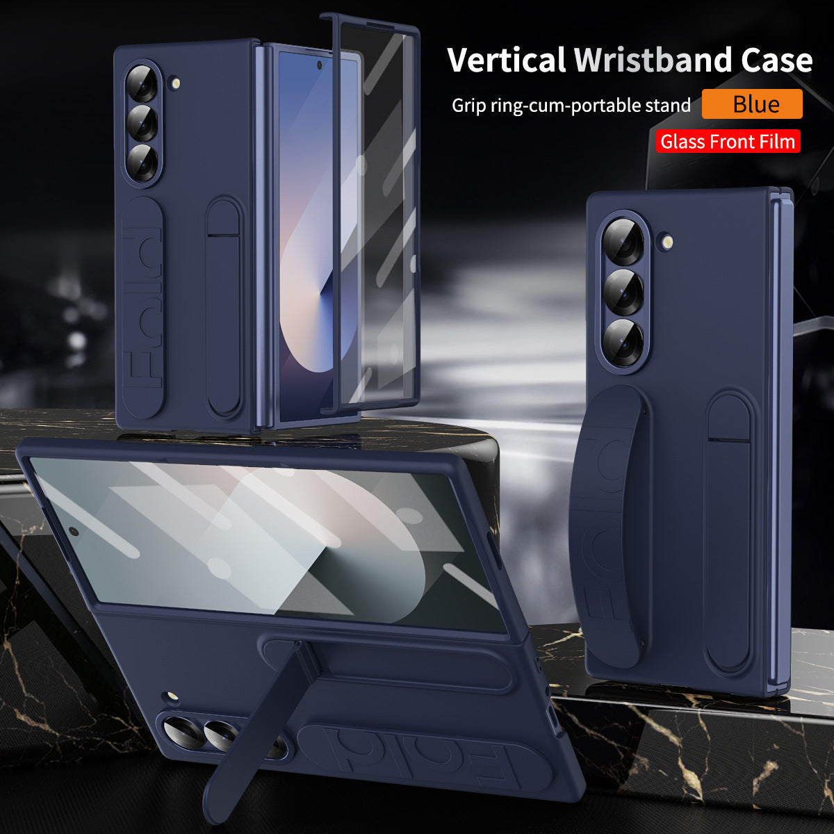 Samsung Z Fold 6 Protective Case with Wristband