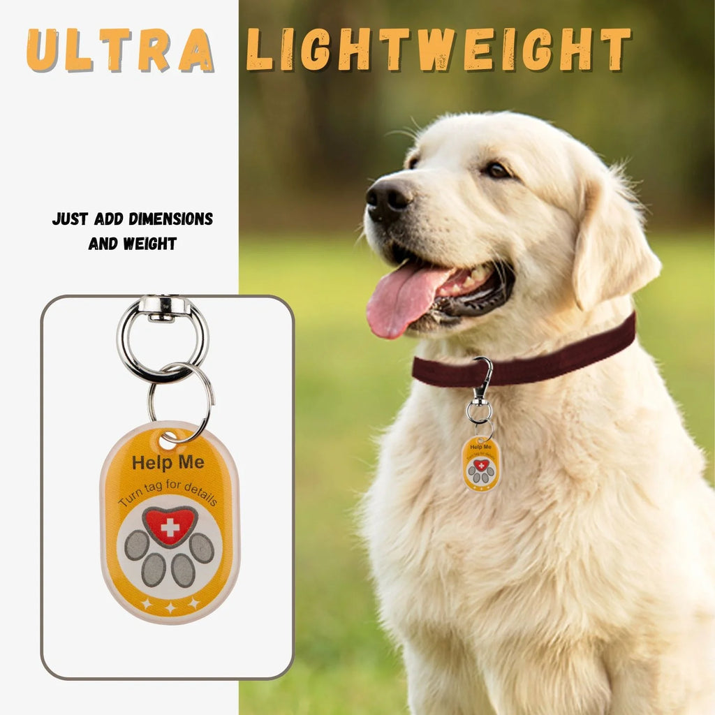 Genie Pet Tag Oval