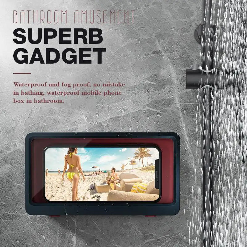 Waterproof Wall-Mounted Phone Holder Shelf