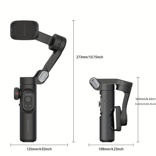 3-Axis Handheld Gimbal Stabilizer for Smartphones – Anti-Shake, Foldable